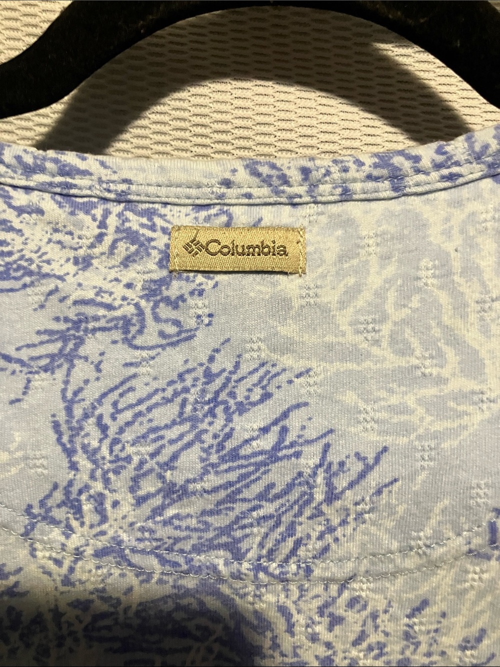 Columbia Light Blue & Periwinkle Coral-Print Tank - Picture 6 of 10